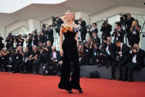 Cate Blanchett auf dem roten Teppich bei den 79. Internationalen Filmfestspielen von Venedig am 1. September 2022 in Venedig, Italien. (Foto von Luca Carlino/NurPhoto) (Foto von Luca Carlino / NurPhoto / NurPhoto via AFP)