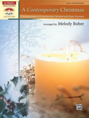 A Contemporary Christmas contains nine early advanced piano arrangements of popular contemporary Christian and classic Christmas favorites that are perfect for worship services. The arrangements can be used effectively as prelude music at the beginning of services, or whenever reflective music is required. Helpful fingering and approximate performance times are included with each arrangement. Titles: Bethlehem Morning (Morris Chapman) * Breath of Heaven (Amy Grant) * Gesu Bambino (Traditional) * Immanuel (Michael Card) * Josephs Lullaby (Brown Bannister) * Mary, Did You Know? (Mark Lowry) * O Holy Night (Traditional) * Sweet Little Jesus Boy (Spiritual) * Welcome to Our World (Chris Rice). 48 pages.