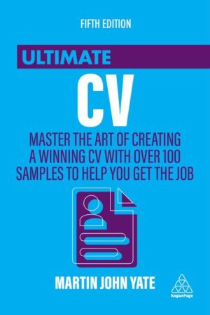 Does your CV have the X factor? Do you want your CV to impress potential employers and show them exactly what they want? Ultimate CV, now in its 5th edition and part of the successful Ultimate series, provides you with the key guidance you need to create an irresistible CV that will grab any recruiter's attention. This book will help you to stand out from other candidates, open doors to job interviews and maximize the potential for job offers. Careers and CV guru Martin John Yate shows you how to position plain facts into a powerful sales pitch that will get you the job you want. Ultimate CV covers every aspect of this crucial part of the job-hunting process. It contains hundreds of sample CVs, tailored to specific jobs and industries, that you can use and personalize for your own applications. Alongside insightful advice on hunting for jobs, this indispensable book will give you all the guidance you need to create a distinctive, professional CV so you can get that dream job. About the Ultimate series... The Ultimate series contains practical advice on essential job search skills to give you the best chance of getting the job you want. Taking you all the way from starting your job search to completing an interview, it includes guidance on CV or résumé and cover letter writing, practice questions for passing aptitude, psychometric and other employment tests, and reliable advice for interviewing.