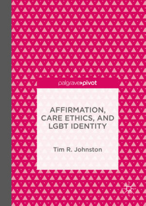 Leider hat der Verlag Palgrave Macmillan US es versäumt, dem Buchhandel eine Inhaltsangabe zu dem Buch "Affirmation, Care Ethics, and LGBT Identity" von Tim R. Johnston zur Verfügung zu stellen. Das ist bedauerlich, aber wir stellen unseren Leser und Leserinnen das Buch trotzdem vor.