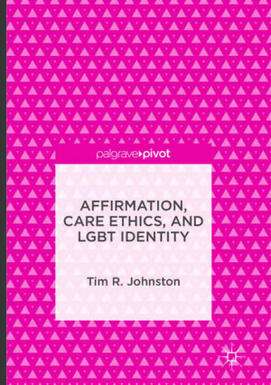 Leider hat der Verlag Palgrave Macmillan US es versäumt, dem Buchhandel eine Inhaltsangabe zu dem Buch "Affirmation, Care Ethics, and LGBT Identity" von Tim R. Johnston zur Verfügung zu stellen. Das ist bedauerlich, aber wir stellen unseren Leser und Leserinnen das Buch trotzdem vor.