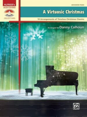 A Virtuosic Christmas includes timeless Christmas classics that incorporate new harmonic subtleties into arrangements that present a challenging and rewarding experience to advanced pianists. These uplifting settings reflect the comfort and joy that inspired the arranger to create them. Titles: Fantasy on Ode to Joy * The First Noel * Go, Tell It on the Mountain * God, Rest Ye Merry, Gentlemen with Ukrainian Bell Carol * It Came Upon the Midnight Clear * Joy to the World with O Come, All Ye Faithful * O Come, O Come Emmanuel * O Little Town of Bethlehem with O Holy Night * Silent Night * What Child Is This? with Away in a Manger.