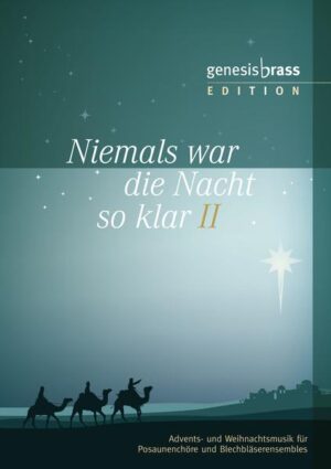 Bei "Niemals war die Nacht so klar II" haben Anne Weckeßer und Christian Sprenger wieder ganz unterschiedliche Musik zu Chorälen und volkstümlichen Liedern der Advents- und Weihnachtszeit geschaffen. Fantasievolle Bearbeitungen unter anderem zu "O du fröhliche", "Maria durch ein Dornwald ging" oder auch "Stille Nacht" erwarten Sie und fügen Sie stimmnungsvoll in Ihre Gottesdienst- und Konzertgestaltung der Advents- und Weihnachtszeit ein.