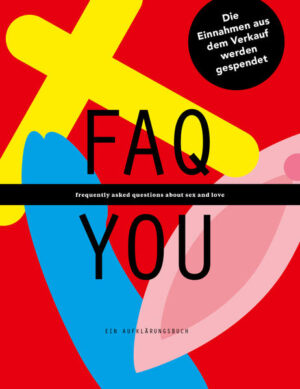 Das FAQ YOU Buch ist das Aufklärungsbuch von Jugend gegen AIDS. Zum zehnjährigen Bestehen der Aufklärungsorganisation werden die Fragen der Generation gesammelt beantwortet - offen, ehrlich und anschaulich. Gemeinsam mit prominenten Gastautoren wie Diana zur Löwen, Felix Jaehn, Heiko und Roman Lochmann (Die Lochis), Jodie Calussi, Michael Buchinger, Mirella Precek (Mirellativegal), Paula Lambert, Rewinside, Riccardo Simonetti und Texten von Wissenschaftler_innen und Experten schafft es das Buch, relevante Inhalte in jugendgerechter Form zu transportieren. Die Einnahmen aus dem Verkauf kommen der Aufklärungsarbeit von Jugend gegen AIDS zu Gute und finanzieren kostenfreie Exemplare des Aufklärungsbuchs für Schulen. Jugend gegen AIDS ist eine gemeinnützige Organisation junger Menschen, die sich weltweit für sexuelle Gesundheit einsetzt. Schirmherr ist Dr. Frank-Walter Steinmeier. Das Workshop-Programm für Schulen wird gefördert vom Bundesministerium für Gesundheit. Zusätzlich stellt Jugend gegen AIDS Kondomautomaten in Schulen auf und ist auf allerlei Jugend-Events unterwegs, um kostenfreie Kondome zu verteilen. Die Kampagnen sind laut und werden von vielen Partnern und Kampagnenbotschaftern wie Felix Jaehn, Diana zur Löwen, Michael Buchinger oder den Lochis unterstützt.