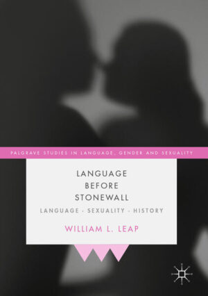 Leider hat der Verlag Springer International Publishing es versäumt, dem Buchhandel eine Inhaltsangabe zu dem Buch "Language Before StonewallLanguage, Sexuality, History" von William L. Leap zur Verfügung zu stellen. Das ist bedauerlich, aber wir stellen unseren Leser und Leserinnen das Buch trotzdem vor.