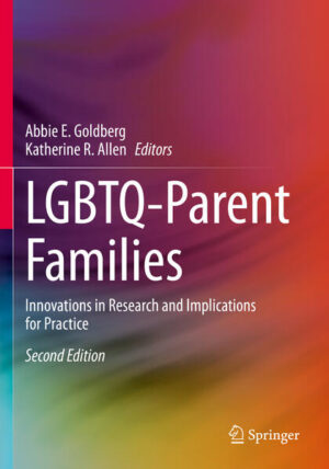 Leider hat der Verlag Springer International Publishing es versäumt, dem Buchhandel eine Inhaltsangabe zu dem Buch "LGBTQ-Parent FamiliesInnovations in Research and Implications for Practice" von Abbie E. Goldberg und Katherine R. Allen  zur Verfügung zu stellen. Das ist bedauerlich, aber wir stellen unseren Leser und Leserinnen das Buch trotzdem vor.