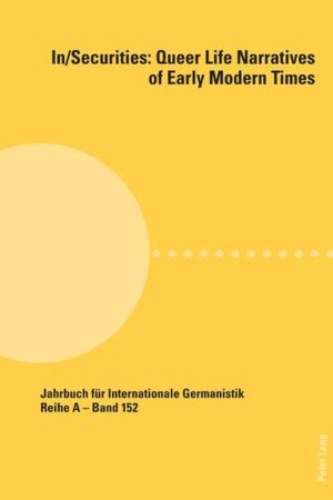 This volume focuses on queer aspects of literary lives, which result from or cause various in/securities. By focusing on moments of irritation, or queer instances, the subjects of investigation challenge established norms, hierarchies, and ideologies. At stake are one-dimensional fixations of meaning, procedures of heteronormative standardization as well as the intellectual foundations of their legitimacy. In nine chapters, the contributors investigate materials from the 17th century and the Thirty Years War (e.g. Grimmelshausen, Lohenstein) as well as the 21st (Kehlmann, Steidele), in which techniques of self-assertion and safeguarding are devised. The literary texts unhinge established societal and epistemological orders, on the one hand by pointing at the inflexibility and limitations of traditional orientation markers of the self, and on the other by the exposing abusive, discriminative, and unacceptable power structures of the day.