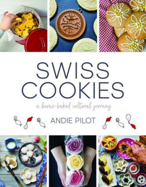 The essential guide to the art of Swiss cookie baking. With more than 40+ yummy cookie recipes and 100+ mouthwatering photos, this cookbook is sure to please expert chefs as well as eager families. Swiss-Canadian chef Andie Pilot has sought out Swiss classics and modern favorites, from Zurich’s Tirggel (first mentioned in 1461) to her own grandmother’s Mailänderli, to Basel’s famous Läckerli. Supplemented with history, fun facts and many secrets, this is a gorgeous must-have for home bakers in the holiday season—or any time of year.