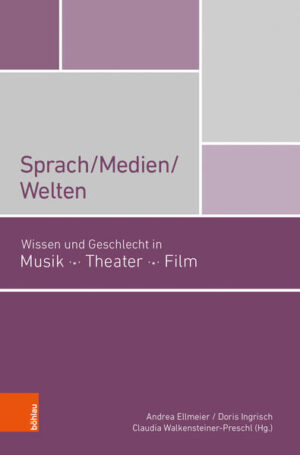 Der Band Sprach/Medien/Welten in Musik*Theater*Film* spannt einen weiten Bogen. Die Beiträge reichen vom Queer Reading über faire und geschlechterinklusive Sprache zu einer Sprache als Akt der Befreiung hin zu Genderspezifika in der filmischen Erzählung und Helden von der Stange". Texte über Musik und Performanz im Melodram um 1800, Liebe und Weisheit in der Musikanalyse sowie eine akustische Selbsterkundung einer Komponistin schließen an. Ein Streifzug durch Queer-feminische Medien(aktivismus) rundet den Parcours ab. Mit Beiträgen von Wilbirg Brainin-Donnenberg, Sandra Bohle, Susanne Hochreiter, Annegret Huber, Katharina Klement, Annette Jael Lehmann, Tamara Metelka, Melanie Unseld, Karin Wetschanow und Vina Yun.