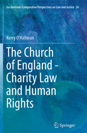 Leider hat der Verlag Springer International Publishing es versäumt, dem Buchhandel eine Inhaltsangabe zu dem Buch "The Church of England - Charity Law and Human Rights" von Kerry O'Halloran zur Verfügung zu stellen. Das ist bedauerlich, aber wir stellen unseren Leser und Leserinnen das Buch trotzdem vor.