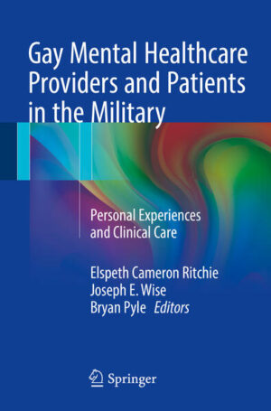 Leider hat der Verlag Springer International Publishing es versäumt, dem Buchhandel eine Inhaltsangabe zu dem Buch "Gay Mental Healthcare Providers and Patients in the MilitaryPersonal Experiences and Clinical Care" von Elspeth Cameron Ritchie, Joseph E. Wise, Bryan Pyle zur Verfügung zu stellen. Das ist bedauerlich, aber wir stellen unseren Leser und Leserinnen das Buch trotzdem vor.