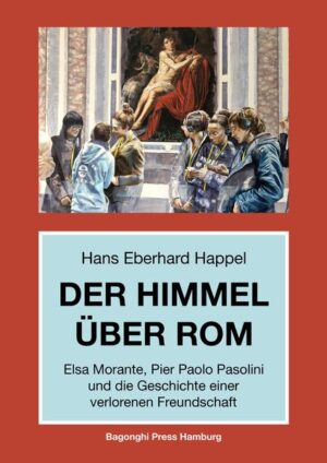 Elsa Morante, eine der bedeutendsten italienischen Nach-kriegsautorinnen, und Pier Paolo Pasolini, der schwule Romancier, Lyriker und Filmemacher, waren ein Traumpaar der italienischen Literatur in den 60er und 70er Jahren des 20. Jahrhunderts. Sie trafen sich fast täglich in ihren römischen Lieblingslokalen, sie diskutierten, förderten und rezensierten gegenseitig ihre weltweit erfolgreichen Roman- und Filmprojekte von Arturos Insel (Morante) zu Accattone und Teorema (Pasolini). Aber die Jahrzehnte lange enge Freundschaft wurde 1974 von einem Tag auf den anderen beendet. Hans Eberhard Happel, der sich viele Jahre mit dem filmischen bzw. literarischen Werk der beiden auseinandergesetzt hat, fragt in seinem großen, biografisch fundierten Essay Der Himmel über Rom, wo die ersten Risse zwischen Elsa Morante und Pasolini zu entdecken sind. Er kommt zu dem Ergebnis, dass der Bruch zwischen ihnen eine lange Vorgeschichte hat. Einige Monate nach Pasolinis Ermordung am 2. November 1975 schrieb Elsa Morante einen Nachruf, in dem sie ihre tiefe Trauer über das Zerbrechen der Freundschaft zum Ausdruck brachte und die Gesellschaft bezichtigte, den Tod des unerbittlichen Kritikers von Macht und Korruption ersehnt zu haben.