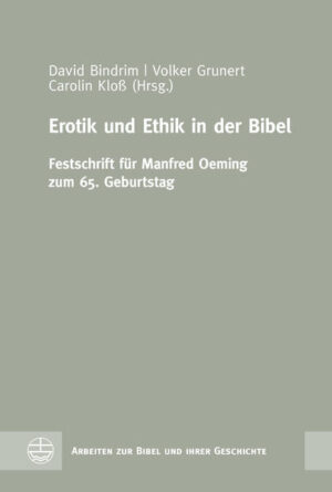 Erotik und Ethik - eine Verhältnisbestimmung, die seit Jahrtausenden gleichbleibend aktuell ist. In gegenwärtigen Debatten wird deutlich, dass der Bibel häufig sexualitätsfeindliche Positionen zugeschrieben werden - doch ist dem so? Die Notwendigkeit einer fundierten Auseinandersetzung ist gegeben und wird in dieser Festschrift geliefert. Ist Sexualität ein Menschenrecht? Welche Utopien sind mit ihr verbunden? Ist das Patriarchat eine Strafe? Hat die Spiritualität des Paulus homoerotische Aspekte? Teilt die Bibel die Vorstellung eines Hymens? Wie ist das biblische Verhältnis zur Prostitution? Diese Festschrift vereint eine Vielzahl verschiedener Schlaglichter namhafter Exegetinnen und Exegeten, die gemeinsam das spannungsreiche Feld erhellen. [Erotica and Ethics in the Bible. Festschrift in Honour of Manfred Oeming Presented on the Occasion of His 65th Birthday] Eroticism and ethics - an underlying issue of mankind that never ceased to be relevant. In current debates it becomes clear that positions hostile to sexuality are often ascribed to the Bible--but is this indeed the case? The necessity of a well-founded debate is given and is delivered in this commemorative publication. Is sexuality a human right? What utopias are associated with it? Is patriarchate a punishment? Does Pauls spirituality have homoerotic aspects? Does the Bible share the idea of the maidenhead? What is the biblical relationship to prostitution? This volume collects a number of different highlights from well-known exegetes who together shed light on this exciting field.