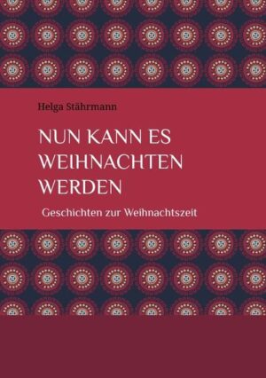 Weihnachten ist eine Zeit, in der wir alle die Weihnachtsbotschaft „Friede auf Erde“ besonders herbeisehnen. Warmherzige Weihnachtsgeschichten machen die Welt heller und wärmer. Sie zeigen, wie es gelingen kann, dass Menschen miteinander teilen, anderen Freude schenken und neu miteinander anfangen. Viele Jahre lang hat Helga Stährmann Freunde, Bekannte und Verwandte mit einer selbstgeschriebenen Weihnachtsgeschichte erfreut, alle Jahre wieder. In diesem Buch sind sie alle versammelt, passend für alle Altersgruppen.