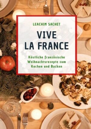 "Vive la France: Köstliche französische Weihnachtsrezepte zum Kochen und Backen" entführt Sie in die festliche Welt der französischen Kulinarik. Tauchen Sie ein in die traditionsreichen Aromen, verlockenden Düfte und unwiderstehlichen Köstlichkeiten, die die französische Weihnachtszeit so einzigartig machen. Dieses Buch lädt Sie ein, die festlichen Geheimnisse der französischen Küche zu entdecken, angefangen bei köstlichen Vorspeisen bis hin zu himmlischen Desserts. Von knusprigen Croissants über herzhafte Cassoulet bis zu zarten Bûche de Noël - hier finden Sie Rezepte, die Ihre Weihnachtsfeier in ein wahres Gaumenerlebnis verwandeln. Mit leicht verständlichen Anleitungen und hilfreichen Tipps führt "Vive la France" Sie durch jedes Rezept. Ob Sie ein erfahrener Koch oder ein Anfänger sind, diese Sammlung französischer Weihnachtsrezepte bietet für jeden etwas. Lassen Sie sich von der französischen Lebensart inspirieren, feiern Sie Weihnachten auf eine ganz besondere Art und bringen Sie den Zauber der französischen Küche in Ihre Festtagstafel. Freuen Sie sich auf unvergessliche kulinarische Erlebnisse und erleben Sie die wahre Magie der französischen Weihnachtszeit. Vive la France, vive Noël!