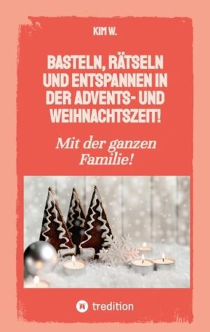 Dieses Buch enthält einfache Bastelideen für Kinder und Erwachsene. Die Bastelergebnisse eignen sich als Weihnachtsdeko, für Weihnachtskarten, für Fensterbilder, für Weihnachtsgeschenkanhänger, für Adventskalender oder auch zum Verschenken. Es gibt dafür Vorlagen, die auch ausgemalt werden können. Zudem gibt es ein Weihnachtsquiz mit einfachen und kniffligen Fragen für die ganze Familie. Außerdem gibt es für die Erwachsenen einen Achtsamkeits-Adventskalender und eine Atemübung gegen Stress. Viel Spaß dabei und eine schöne Advents- und Weihnachtszeit!