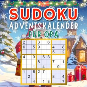 Sind Sie auf der Suche nach dem perfekten Weihnachtsgeschenk für Ihren Opa? Der Sudoku Adventskalender ist die ideale Wahl für Rätselliebhaber! Mit über 70 sorgfältig ausgewählten Sudokus, von leicht bis schwer, bietet dieser Kalender täglichen Rätselspaß im Dezember bis Weihnachten. Die große Schrift garantiert ein angenehmes Leseerlebnis, besonders für Senioren. Und keine Sorge, falls Opa mal nicht weiterkommt - die Lösungen sind auch enthalten! Schenken Sie Freude, Denkspaß und eine besondere Adventszeit. Ein liebevolles Geschenk für Ihren geliebten Großvater. Jetzt bestellen und Weihnachten unvergesslich machen!