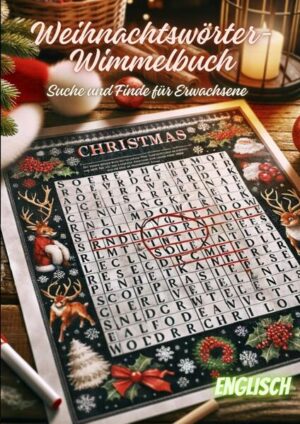 "Weihnachtswörter-Wimmelbuch: Suche und Finde für Erwachsene" ist ein Rätselbuch, das mit einer Vielzahl von Wort-Suchspielen gefüllt ist, die speziell auf die weihnachtliche Zeit abgestimmt sind. Es bietet knifflige und unterhaltsame Herausforderungen, die nicht nur das Festtagsvokabular vertiefen, sondern auch das Gedächtnis und die Konzentrationsfähigkeit fördern. Die Leser erwartet eine besinnliche Reise durch versteckte Wörter und festliche Themen, die die Freude an der Weihnachtszeit und die Lust am Rätseln vereinen.