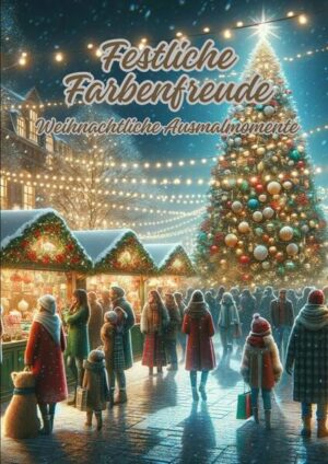 "Festliche Farbenfreude: Weihnachtliche Ausmalmomente" bietet eine Sammlung herzerwärmender Malvorlagen, die die Schönheit und das Beisammensein der Weihnachtszeit darstellen, von schneebedeckten Landschaften über festlich geschmückte Räume bis hin zu liebevollen Familienszenen. In diesem Buch können Kinder und Erwachsene die Ruhe der festlichen Zeit genießen, indem sie die Bilder mit ihren Lieblingsfarben ausmalen und so die Weihnachtsstimmung persönlich gestalten. Es dient nicht nur der Unterhaltung in der Adventszeit, sondern fördert auch Achtsamkeit und Kreativität, während es die traditionellen und modernen Aspekte von Weihnachten feiert.