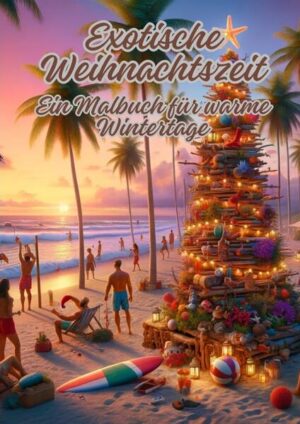 "Exotische Weihnachtszeit: Ein Malbuch für warme Wintertage" nimmt den Leser mit auf eine farbenfrohe Reise durch Weihnachtsfeiern in sonnigen und warmen Gefilden, wo traditionelle weihnachtliche Motive auf exotische Elemente treffen. Kinder wie auch Erwachsene sind eingeladen, Seiten voller weihnachtlich geschmückter Strandszenen, tropischer Pflanzen und Tiere in festlichem Gewand mit Farben zum Leben zu erwecken. Dieses Malbuch bietet eine charmante Alternative zu den üblichen winterlichen Weihnachtslandschaften und eröffnet eine Welt, in der Weihnachten unter strahlendem Sonnenschein und mit einem Hauch von Abenteuer