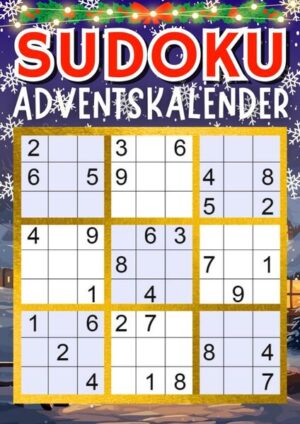 Sudoku Adventskalender: Suchen Sie nach einer täglichen Herausforderung für Ihr Gehirn? Studien zeigen: Regelmäßiges Sudoku-Spielen kann Ihr geistiges Alter um bis zu zehn Jahre verjüngen. Diese Erkenntnisse stammen von renommierten britischen Wissenschaftlern. Unser Adventskalender ist perfekt für Erwachsene und ältere Menschen geeignet. Er präsentiert Ihnen täglich neue Rätsel, von leicht bis schwer, samt Lösungen zum Nachprüfen. Warum Sudoku? Es belebt den Geist, verbessert die Konzentration, trainiert das Gehirn, stärkt das Gedächtnis und ist eine wunderbare Bildschirmpause. All diese Vorteile machen unseren Kalender zum perfekten Weihnachtsgeschenk - innovativ und wertvoll. Jetzt sichern