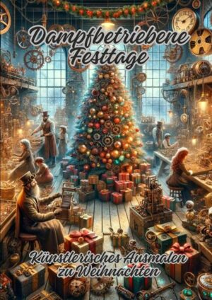 "Dampfbetriebene Festtage: Künstlerisches Ausmalen zu Weihnachten" entführt die Leserinnen und Leser in eine Steampunk-interpretierte Weihnachtswelt, in der Dampfmaschinen und technische Raffinesse die festliche Saison beherrschen. Dieses Buch präsentiert eine einzigartige Sammlung von Ausmalbildern, die die Eleganz des Viktorianischen Zeitalters mit der aufregenden Ästhetik des Steampunk vereinen und gleichzeitig die festliche Atmosphäre von Weihnachten bewahren. Es bietet die Möglichkeit, Weihnachtsmotive auf unkonventionelle und künstlerische Weise zu erleben und dabei die eigene Kreativität auszuleben.