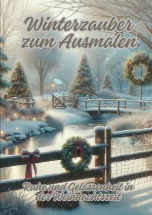 "Winterzauber zum Ausmalen: Ruhe und Gelassenheit in der Weihnachtszeit" lädt die Leser dazu ein, die zauberhafte Stimmung der Winterzeit durch kreatives Ausmalen zu erleben. Die liebevoll gestalteten Seiten dieses Buches bieten eine Vielzahl von winterlichen Motiven, die dazu dienen, eine Atmosphäre der Ruhe und Gelassenheit zu schaffen. Tauchen Sie ein in eine Welt aus Schnee, Eis und festlich geschmückten Szenen, um eine entspannte Auszeit während der Weihnachtszeit zu genießen.