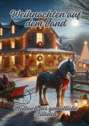 "In 'Weihnachten auf dem Land: Malbuch für gemütliche Stunden' tauchen die Leser in eine idyllische ländliche Weihnachtswelt ein. Das Buch bietet eine Fülle von Ausmalseiten, die von der romantischen Stimmung und den traditionellen Bräuchen auf dem Land inspiriert sind. Es lädt dazu ein, die Wärme und Behaglichkeit der Weihnachtszeit auf kreative Weise zu erleben und durch das Ausmalen der liebevoll gestalteten Motive in festliche Stimmung zu geraten."