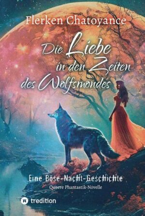 Dunkelrot leuchtet der Wolfsmond in einem mittelalterlichen Wald, als die Liebe zwischen einem Menschen und einer Werwölfin ein blutiges Ende findet. Zehn Jahre später wagen zwei Außenseiterinnen, die Risikoromantik zu wiederholen. Eine Geschichtenerzählerin, die ihr Geschlecht wechselt wie andere ihre Kleidung. Die ihre schaurigen Wolfswunden zur Schau stellt, aber ihr dunkles Geheimnis verbirgt. Und eine Bauerstochter, die durch ein Gewaltverbrechen in der Kindheit zu einer gefürchteten Wolfsfrau heranreift. Die ihre doppelgesichtige Natur beherrscht wie keine sonst und für ihre Liebste über Leichen geht. Vom Mob aus den Dörfern gejagt flieht das ungleiche Liebespaar in die Stadt. Doch ein tyrannischer Herrscher, der die Vergangenheit der Geschlechtswandlerin kennt und mehr als alle anderen zu verlieren hat, stellt ihnen unerbittlich nach. Kann diese Böse-Nacht-Geschichte ein gutes Ende finden? Die parabelhafte Phantastik-Novelle über das Lieben und Geschichtenerzählen in Zeiten des Hasses verschachtelt mehrere Erzählebenen gleich den Figuren einer Matrjoschkapuppe ineinander. Während die Blutspur der Wunden gesellschaftlicher Stigmatisierung den roten Faden der Geschichte bildet, wartet ihr Ende mit einer überraschenden Wendung auf.