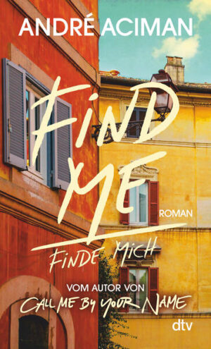 Leider hat der Verlag dtv Verlagsgesellschaft es versäumt, dem Buchhandel eine Inhaltsangabe zu dem Buch "Find Me Finde michRoman | Vom Autor von Call Me by Your Name" von André Aciman zur Verfügung zu stellen. Das ist bedauerlich, aber wir stellen unseren Leser und Leserinnen das Buch trotzdem vor.