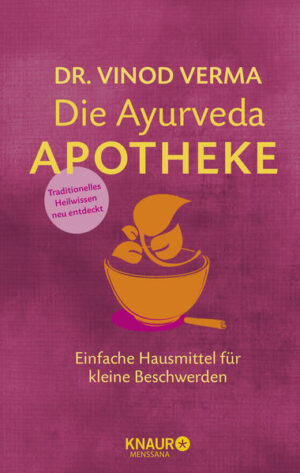 Leider hielt es der Verlag Ullstein Taschenbuch Verlag nicht für nötig, bei der Anmeldung im Verzeichnis lieferbarer Bücher sorgfältig zu arbeiten und das Buch Die Ayurveda-Apotheke von Vinod Verma mit einer Inhaltsangabe auszustatten.