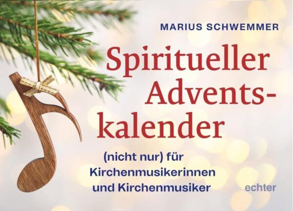 Den Advent und seine besondere Prägung aus musikalischer Sicht zu erleben - dazu lädt dieser Adventskalender ein. Spirituelle Texte erschließen den Reichtum und die kostbaren Stationen dieser Zeit. Ein Begleiter für einen erfüllten Weg auf Weihnachten hin.