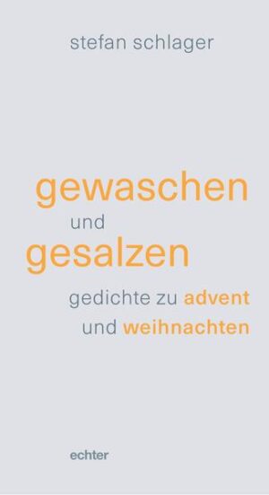 Der griechische Arzt Soranos von Ephesos beschreibt um ca. 100 n. Chr., wie Babys nach ihrer Geburt gewaschen, mit Salz bestreut und in Bandagen gewickelt wurden - so dürfte es auch bei Jesus gewesen sein. „Gewaschen und gesalzen“ passt ebenso zu dessen weiterem Leben. „Gewaschen“ hat sich Jesu Botschaft vom Reich Gottes, und wie Salz wirkten seine Worte, seine Gegenwart, sein Charisma. All das „ver-dichtet“ die Weihnachtsbotschaft in besonderer Weise: wie eine Ouvertüre - erleuchtet von österlichem Licht. verdächtig (das kind) das kind in der krippe verdächtig den mächtigen von anfang an und später auch von den frommen zum teufel gejagt. aufs kreuz gelegt schließlich und ausgezählt in unheilvoller allianz. ehe am dritten tag sein stern aufging. wieder. unverhofft.