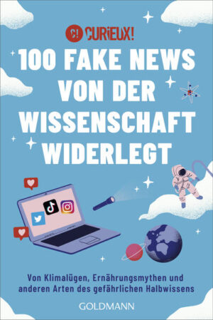 »Der Klimawandel lässt sich nicht aufhalten!«, »Wir nutzen nur zehn Prozent unseres Gehirns.«, »Bald lebt die Menschheit auf dem Mars!« Solche Aussagen sind überall zu hören — im Informationszeitalter, in dem wir uns befinden, prasseln Fakten, Halbwahrheiten, Fake News und Meinungen ungefiltert auf uns ein. Das französische Kollektiv curieux! entlarvt Verschwörungstheorien und Fake News, wartet mit Erklärungen, Überraschungen und ganz praktischen Ideen auf, wie wir wieder den Überblick über die Informationsflut bekommen. So werden 100 Fake News entlarvt und widerlegt und wir gehen nie wieder ahnungslos in eine Diskussion. Ausstattung: 4-farbig, mit Abb.