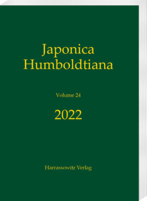 Japonica Humboldtiana, published since 1997 (formerly the yearbook of Mori Ôgai Memorial Hall, Berlin Humboldt University) is an international journal of Japanese studies and documents academic work on the areas of Japanese history, history of thought as well as cultural history. A special emphasis is given to philological work, including annotated translations of pre-modern materials. The journal also includes external contributions from scholars with a shared thematic orientation. From the contents (altogether 9 contributions): Michael Kinski, Unicorns, Herbs, and Abundant Sustentation: On the Reception of European Encyclopedias in Early Modern Japan/Luca Ciani, Bohnengewehrschlacht. Politische Karikatur in Japan zur Zeit des Boshin-Krieges/Thomas Fuchs, Die Königsberger Silberbibliothek im Kontext der protestantischen Buchkultur des 16. Jahrhunderts/Klaus Kracht & Katsumi Tateno-Kracht, Christmas in Japan - Shōwa 28-33 / A.D. 1953-58/Stephan Köhn, How to Fill the Void in National History Japanese Peace Education at the Crossroads in the 1970s