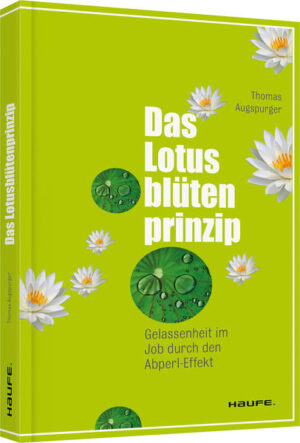 Wie die Lotusblüte Schmutz abweist, können Sie Ärger einfach an sich abperlen lassen. Hier erfahren Sie, welcher Ärgertyp Sie sind und welche Hilfsmittel es für mehr Gelassenheit gibt. Wer gelassen ist, reagiert souveräner und ist erfolgreicher! Inhalte: Wie Sie von der Natur lernen können: So wie die Lotusblüte Wasser abweist und gegen Verschmutzung immun ist, können Sie im Joballtag Ärger abperlen lassen und in schwierigen Situationen gelassen sein. Erfahren Sie im ersten Schritt mehr über sich selbst: Welche Antreiber Sie haben, welcher Ärgertyp Sie sind und was Sie auf die Palme bringt. Lernen Sie im zweiten Schritt, gezielt Techniken und Werkzeuge einzusetzen, um gelassener handeln zu können. Erfahren Sie, wie Sie kritisches Feedback nutzen, mit Konflikten umgehen und ohne Reue verhandeln können. Nutzen Sie das Lotusblütenprinzip, um souveräner zu reagieren und so erfolgreicher zu agieren. Lassen Sie Ärger einfach an sich abperlen. "Das 'Lotusblütenprinzip' beschreibt einen Weg zu mehr Gelassenheit und bietet dem Leser einfache Praxistipps für schwierige Situationen." Prof. Dr. Lothar Seiwert, Bestsellerautor und Keynote-Speaker.