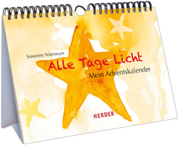 Ein ganz besonderer Adventskalender für Erwachsene: Ein Engel begleitet durch den Advent und gibt Impulse zum Innehalten und Nachdenken. Die farbenfrohen Aquarelle - von der bekannten Herder-Autorin Susanne Niemeyer selbst gestaltet - machen dieses Mitmach-Aufstellbuch zu einem wunderschönen Blickfang in der Vorweihnachtszeit.