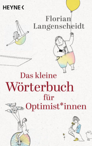 Wir leben alle in der gleichen Welt … … aber Optimist*innen sehen sie mit anderen Augen - und sie haben es leichter. Warum also nicht positiv auf das Leben und die Mitmenschen schauen? Bestsellerautor Florian Langenscheidt, der selbst nach dieser Prämisse lebt, beschreibt in 77 Stichworten von »Anteilnahme« und »Begeisterung« über »Familie« und »Lachen« bis hin zu »Liebe« und »Zuversicht«, warum es schön ist, ein Optimist zu sein. Er verbindet Alltägliches mit Tiefgründigem und schafft es dabei immer wieder, seinen Leser*innen ein Lächeln aufs Gesicht zu zaubern. Denn Optimismus ist ansteckend! Ausstattung: druchg. 2c