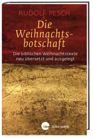 Die Weihnachtsgeschichte als Friedensidee für unsere Zeit. Die Weihnachtstexte der Evangelisten Lukas und Matthäus sind Botschafter des Friedens. Rudolf Pesch übersetzte den griechischen Originaltext neu ins Deutsche und näherte sich ihm Vers für Vers durch einen bemerkenswert aktuellen Einblick zu den Inhalten, Details und Hintergründen der weihnachtlichen Überlieferung. Vor allem ging es ihm dabei um die Botschaft der Hoffnung für unsere Zeit. Die klare Darstellung und deutliche Sprache sind wohltuend entfernt vom weihnachtlich- idyllischen Predigtton, wie auch fernab akademischer Überkomplexität.