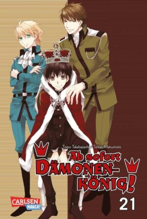 Leider hat der Verlag Carlsen es versäumt, dem Buchhandel eine Inhaltsangabe zu dem Buch "Ab sofort Dämonenkönig! 21" von Tomo Takabayashi und Temari Matsumoto  zur Verfügung zu stellen. Das ist bedauerlich, aber wir stellen unseren Leser und Leserinnen das Buch trotzdem vor.