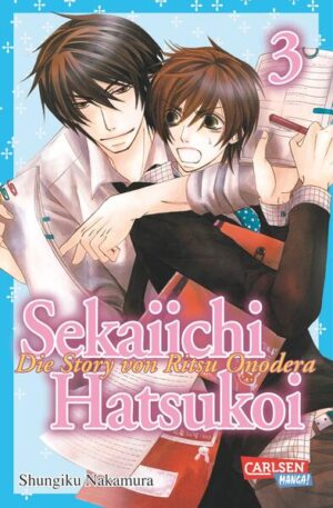 Leider hat der Verlag Carlsen es versäumt, dem Buchhandel eine Inhaltsangabe zu dem Buch "Sekaiichi Hatsukoi 3" von Shungiku Nakamura zur Verfügung zu stellen. Das ist bedauerlich, aber wir stellen unseren Leser und Leserinnen das Buch trotzdem vor.