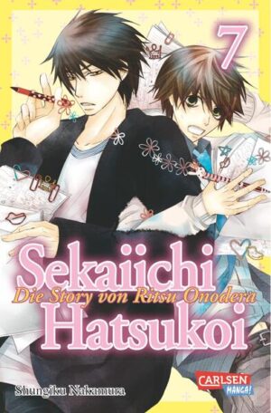 Leider hat der Verlag Carlsen es versäumt, dem Buchhandel eine Inhaltsangabe zu dem Buch "Sekaiichi Hatsukoi 7" von Shungiku Nakamura zur Verfügung zu stellen. Das ist bedauerlich, aber wir stellen unseren Leser und Leserinnen das Buch trotzdem vor.