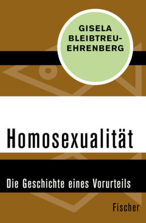 Leider hat der Verlag FISCHER Taschenbuch es versäumt, dem Buchhandel eine Inhaltsangabe zu dem Buch "HomosexualitätDie Geschichte eines Vorurteils" von Gisela Bleibtreu-Ehrenberg zur Verfügung zu stellen. Das ist bedauerlich, aber wir stellen unseren Leser und Leserinnen das Buch trotzdem vor.