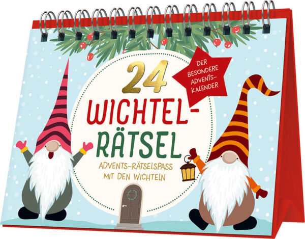 Wichteliger Rätselspaß zum Advent • Es wichtelt überall - Ein Adventskalender voller süßer Wichtel • Unterhaltsam & witzig - 24 x Rätselspaß mit den liebenswerten Wichteln • Liebevoll gestaltet - Voller lustiger Advents- und Wichtelmotive • Das perfekte Geschenk - Für Paare, Familien oder einen lieben Menschen • Für alle Wichtelfans und Rätselfreunde - Ideal für den Schreibtisch oder am morgendlichen Frühstückstisch • Praktischer Aufstell-Adventskalender - Auch super als Wichtelgeschenk geeignet! • Von Spiegel-Bestseller-Autor Philip Kiefer Hoppla, aufgepasst! Pünktlich zur Adventszeit ziehen kleine, süße Wichtel bei euch ein, stellen allerlei lustige Dinge an und überraschen euch täglich mit einem kniffligen Wichtel-Rätsel. 24 x witziger Rätselspaß mit den liebenswerten Wichteln! Was euch wohl morgen wieder erwartet? Advent, Advent, ein Lichtlein brennt - doch warum sollte nur das Lichtlein brennen? Hol dir den Wichtel-Adventskalender für Erwachsene und entzünde jeden Tag ein kleines Feuerwerk der Freude in deinem Leben! Der Wichtel- Adventskalender für Erwachsene ist nicht nur ein tolles Geschenk für dich selbst, sondern auch für deine Liebsten. Überrasche deine Freunde und Familie mit einem Adventskalender, der garantiert für Freude und gute Laune sorgt.Der Kalender hat einen praktischen Aufsteller und ist ein echter Hingucker für jeden Schreibtisch. Bestelle jetzt deinen Wichtel-Adventskalender und lasse dich jeden Tag aufs Neue überraschen! Wir garantieren dir eine magische Vorweihnachtszeit, die du nie vergessen wirst.