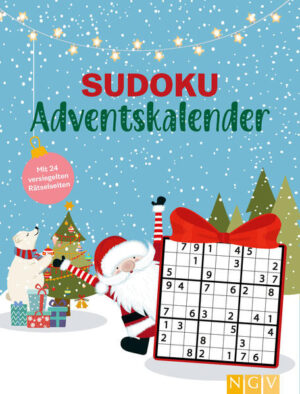 Sudoku Rätselspaß hinter jedem Türchen • Hinter jedem Türchen: 3-4 neue Sudokus von einfach bis kniffelig • Über 70 Rätsel: klassische Sudokus, Samurai-, Pünktchen-, Multi-, Kreis- und X-Sudokus • Mit 24 versiegelten Seiten: Jeden Tag neue Rätsel-Herausforderungen • Im Weihnachtslook: Die Geschenkidee für Rätselfans im Advent • Aufgelöst: Alle Lösungen im übersichtlichen Anhang Mit diesem Rätsel-Adventskalender wird das Warten auf Weihnachten bestimmt nicht langweilig. Hinter 24 auftrennbaren Seiten verbergen sich jeden Tag mindestens 3 neue Sudokus zum Rätseln. Ob allein oder mit den Liebsten, mit diesen über 70 Sudokus verfliegt die Zeit bis zu den Feiertagen schneller als Rudolf laufen kann. Neben zwei klassischen einfachen und mittelschweren Sudokus, bietet jedes Türchen auch noch eine besondere Variante in Form eines Samurai-, Pünktchen, Multi-, Kreis oder X-Sudokus. So haben selbst Rätsel-Profis jeden Tag eine neue Herausforderung. Und wenn die richtigen Zahlen doch einmal nicht zu finden sind, gibt es alle Auflösungen im übersichtlichen Anhang. Die perfekte Geschenkidee für alle Rätselfans in der Vorweihnachtszeit!