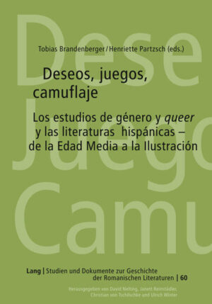 En este volumen, nueve autoras y autores estudian las articulaciones de deseos, juegos y camuflaje en textos literarios de la sociedad estamental hispánica, desde la Edad Media hasta los comienzos del siglo XIX. Inspiradas en los enfoques de los estudios de género y la teoría torcida/queer theory, las contribuciones proponen nuevos acercamientos a los productos culturales del pasado, incluyendo tanto textos poco conocidos como obras de autores canónicos. Con ello, otorgan a la gestación, subversión y transgresión de estructuras heteronormativas y androcéntricas un protagonismo que hasta ahora sólo han tenido en contadas ocasiones. Su objetivo es la revaloración crítica de la herencia cultural hispánica, otorgando particular atención al campo de la construcción y presentación de gender y sexualidad, y el estudio de momentos históricos decisivos para la cultura española con un enfoque sensibilizado por los avances teórico-metodológicos recientes en el campo de las letras.