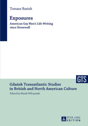 The diversity of gay mens life writing since the Stonewall Inn riots is not limited to the coming-out story. Memoirs, personal essays, fictionalized autobiographies, and other forms of life writing witnessing to gay experience adopt many narrative paradigms and are profoundly self-reflexive about how they construct gay male identity. Exposures emphasizes both this critical perspective and the risk-taking, personal as much as artistic, assumed by gay male autobiographers. Eve Kosofsky Sedgwicks writings on shame, inspired by Silvan Tomkinss affect theory, are an important point of reference. So is the political thought of Jacques Rancière, whose concept of the distribution of the sensible is called upon to describe the politico-aesthetic work, performed by gay male life writing.