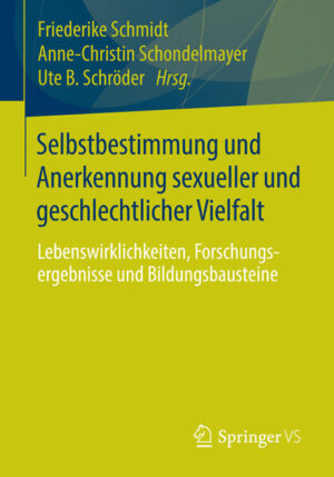 Leider hat der Verlag Springer Fachmedien Wiesbaden GmbH es versäumt, dem Buchhandel eine Inhaltsangabe zu dem Buch "Selbstbestimmung und Anerkennung sexueller und geschlechtlicher VielfaltLebenswirklichkeiten, Forschungsergebnisse und Bildungsbausteine" von Friederike Schmidt, Anne-Christin Schondelmayer, Ute B. Schröder zur Verfügung zu stellen. Das ist bedauerlich, aber wir stellen unseren Leser und Leserinnen das Buch trotzdem vor.