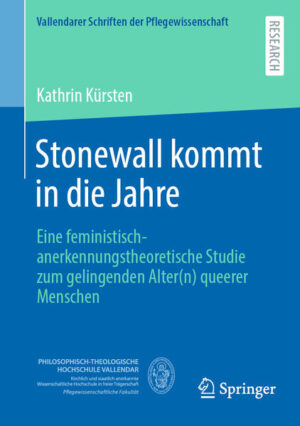 Leider hat der Verlag Springer Fachmedien Wiesbaden GmbH es versäumt, dem Buchhandel eine Inhaltsangabe zu dem Buch "Stonewall kommt in die JahreEine feministisch-anerkennungstheoretische Studie zum gelingenden Alter(n) queerer Menschen" von Kathrin Kürsten zur Verfügung zu stellen. Das ist bedauerlich, aber wir stellen unseren Leser und Leserinnen das Buch trotzdem vor.