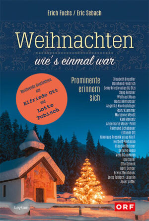 Berührende Geschichten mit Elfriede Ott und Lotte Tobisch. Weihnachten ist nicht nur die Zeit der Hektik und der Geschenke, sondern auch die Zeit der Sehnsucht, oft auch die Zeit der Erinnerung an ein Weihnachten, wie man es früher erlebt hat, als man selber noch ein Kind war. Den Journalisten Erich Fuchs und Eric Sebach, durch ihren Beruf mit vielen prominenten Menschen befreundet, haben nun bekannte Österreicherinnen und Österreicher ihre ganz persönlichen Erinnerungen verraten und erzählen Heiteres, Besinnliches, aber auch Trauriges, ganz so, wie sie das Wunder der Weihnacht auf ihre Weise erlebt haben.